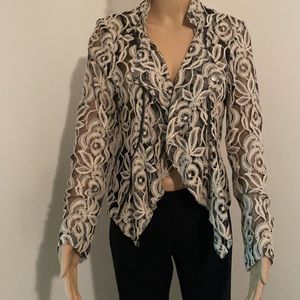 INC Open Front Lace jacket